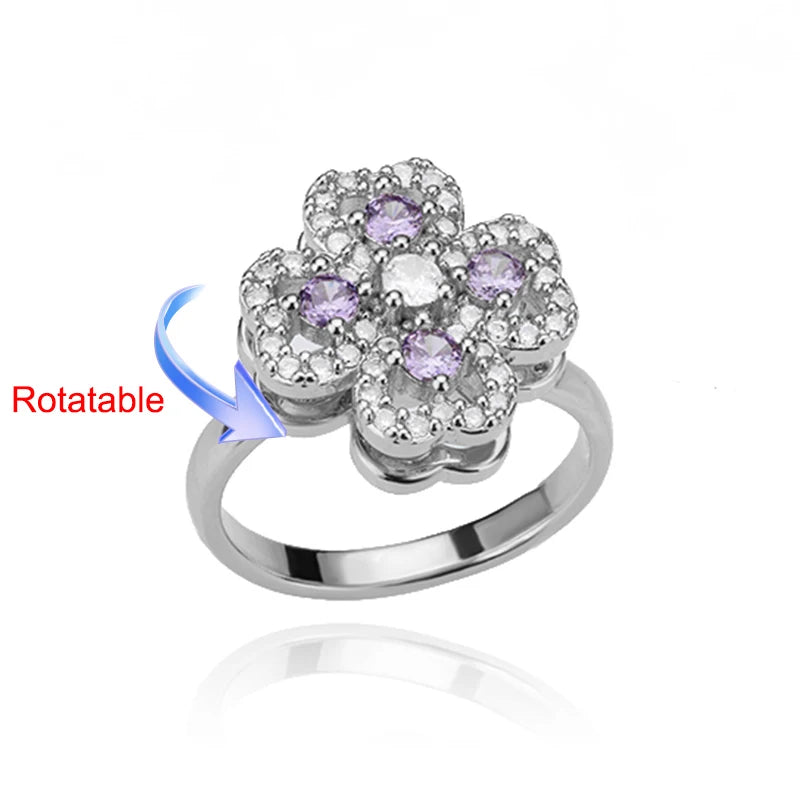 Bague rotative femme