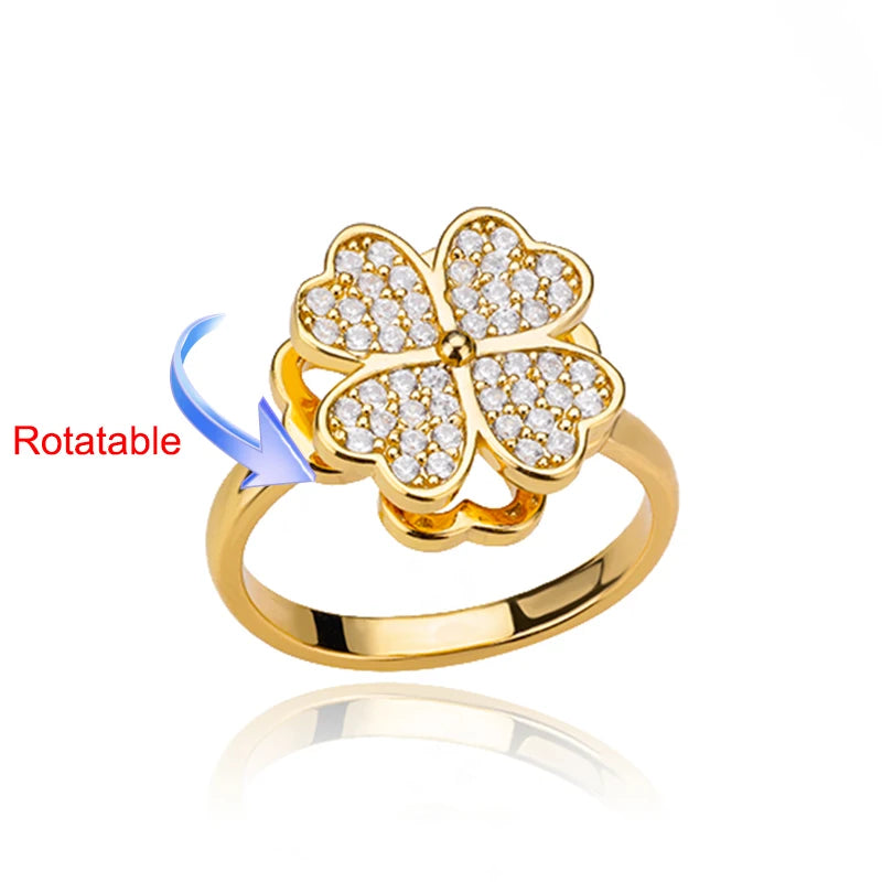 Bague rotative femme