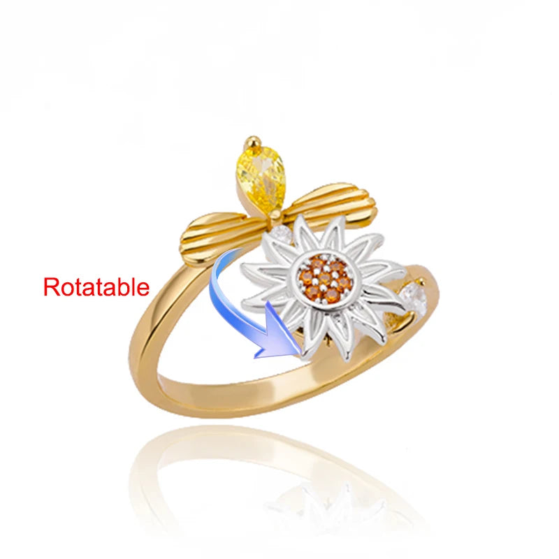 Bague rotative femme