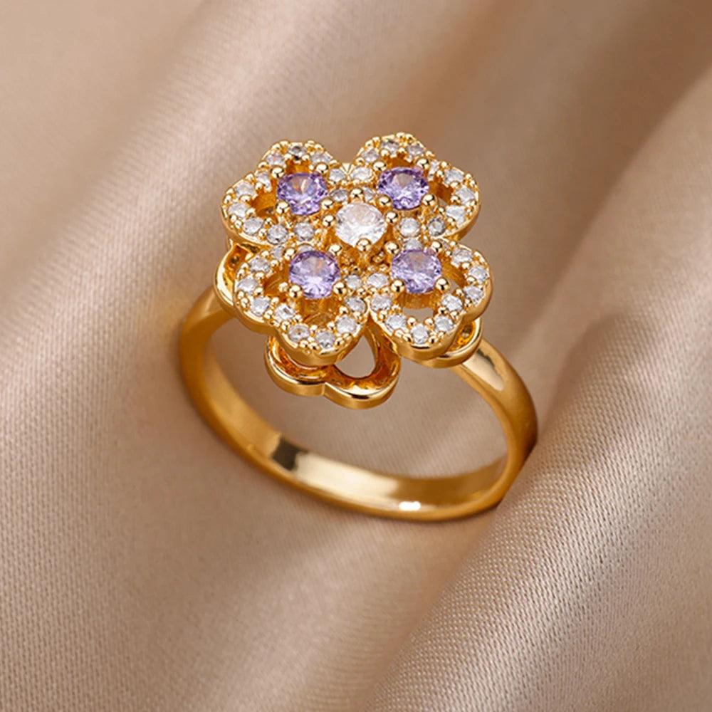 Bague rotative femme