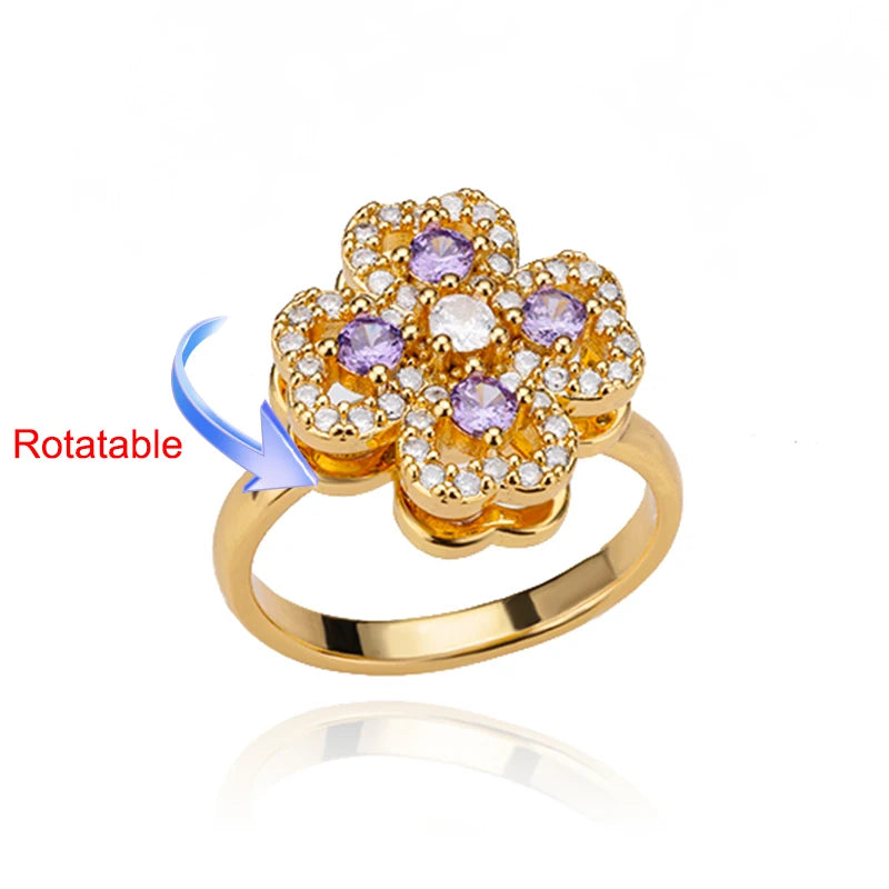 Bague rotative femme
