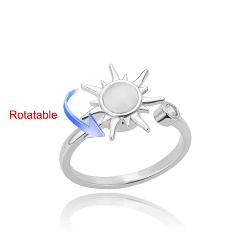 Bague rotative femme
