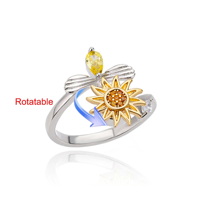 Bague rotative femme