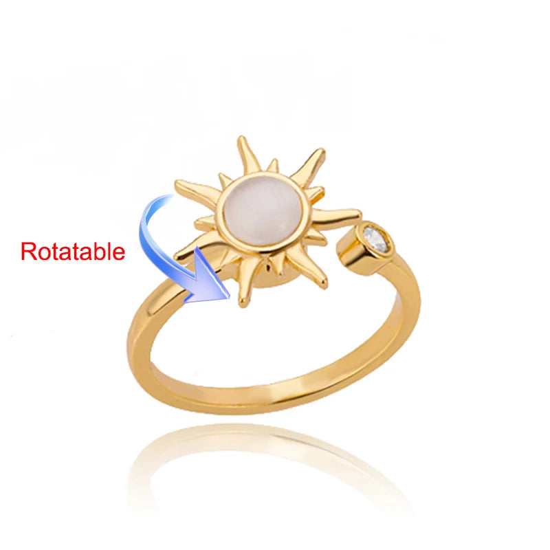 Bague rotative femme