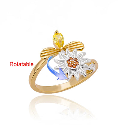 Bague rotative femme 