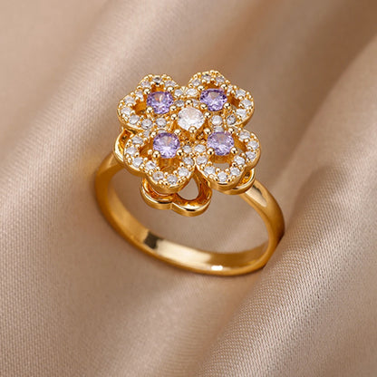 Bague rotative femme 