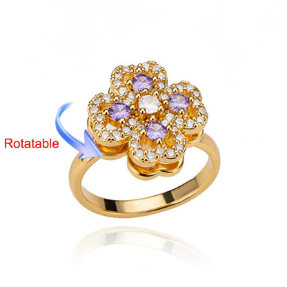 Bague rotative femme 