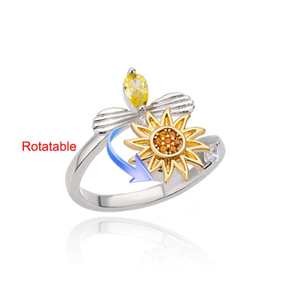 Bague rotative femme 